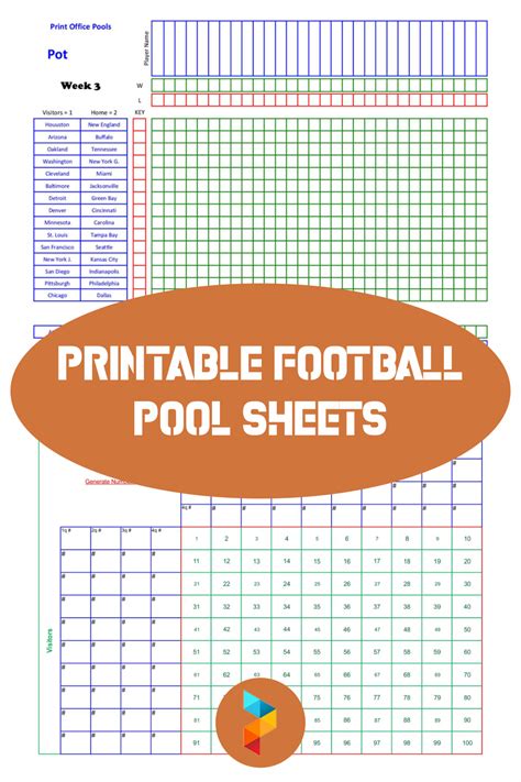 football betting sheets printable|Printable 2024 Football Pool Templates, Sheets, Cards .